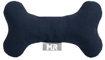 Martin Rütter – Hundespielzeug Stoffknochen Dunkelblau Größe M/L – Stabiles Spielzeug & Hundekissen ohne Quietscher – Dog Toys Kuscheltier & Stofftier für Hunde & Welpen – Formstabil & waschbar