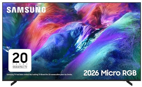 Samsung Smart TV 55-Inch R85H Micro RGB 4K, HDR+, Motion Xcelerator 144Hz, Dolby Atmos & OTS Lite, Gaming Hub, FreeSync Premium Pro, Knox Security, Vision AI Companion, Alexa Built-in [2026]