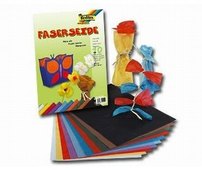 Folia 911020 soie paille, (L) 470 x (H) 640 mm, 25 g/m², rouge