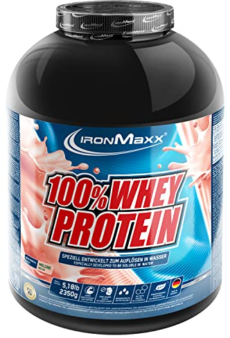 IronMaxx 100% Whey Protein Pulver 2350g - Melonen - High Protein Shake mit BCAAs und EAAs für Muskeltraining und Fitness