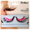 Halloween Stargazer Reusable False Eyelashes - Pink & Black Feather #53 by Stargazer