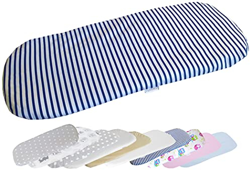 Baby Spannbettlaken für Matratze für Kinderwagen - Spannbetttuch für das Babywagens - 100% Baumwolle - 75-80 x 30-35cm - Made in EU - ÖkoTex - Schiffchen