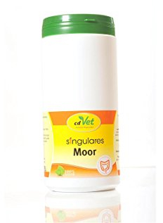 cdVet Naturprodukte Singulares Moor 430 g - Hund, Katze, Pferd, Nager, Heimtiere - unterstützt Magen-Darm-Tätigkeit - reguliert Magensäurekonzentration - reich an Huminsäuren+Mineralstoffen -