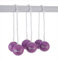 Uber Games Ladder Toss Bolas (Purple, 3 pcs) - Soft Plastic Balls, Nylon Rope, Brass Fittings, Kid-friendly, Indoor/Outdoor Play