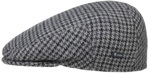 Lipodo Inglese Flatcap Schirmmütze Hahnentritt Made in Italy Damen Herren Sommer Winter