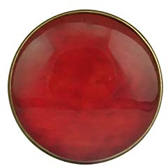 Broche magnétique à clip en bronze vieilli 20 mm Fait à la main Perle rouge
