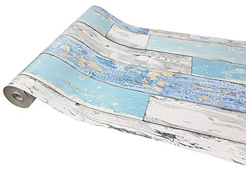 Klebefolie Möbel 67,5x240 cm | Möbelfolie selbstklebend in Holzoptik | Folie für Möbel zur schnellen Renovierung von Türen, Schränken und Regalen | Möbelfolie dekorativ und pflegeleicht | Meeresholz
