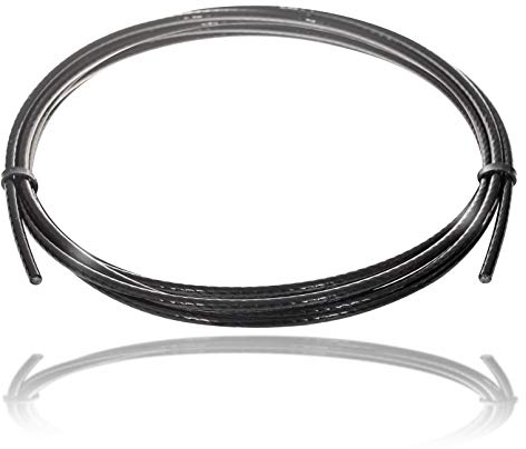 Drahtseile24 Stahlseil ummantelt für Fitnessgerät - Meterware | 7x19 | Ø 5mm (4 auf 5) | 10m