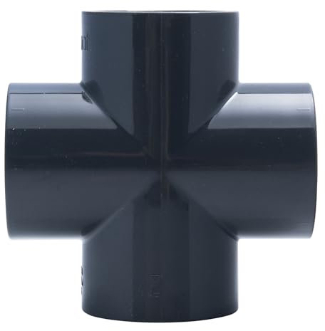 Jardibric 12132 Raccordo Pressione PVC a Croce ø50 mm