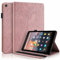 YaMiDe Case for Amazon Fire HD 8 (2018/2017/2016/2015 Release), [with Screen Protector], Leather Case with Pencil Holder&Card slot and Auto Sleep/Wake, Life Tree, Rose gold