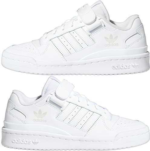 Adidas Forum Low J Sneaker, FTWR White/FTWR White/FTWR White, 36 2/3 EU