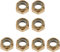 8 Stück Skateboard Longboard Zubehör Nüsse Golden - 7x10x14mm für Kingpin