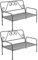 BESPORTBLE 2 STÜCKE Metall Pflanzenständer Kleine Gartenbank Form Pflanze Dekorative Pflanze Display Rack Desktop Organizer Lagerhalter für Sukkulenten Pflanze Topf Pflanzer