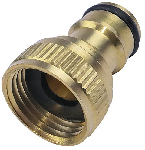 AERZETIX - C17808 - Connecteur/adaptateur de robinet 1/2'' du côté femelle filetage interne et 1/2'' du côté mâle - nez de robinet - raccord rapide pour tuyau d'arrosage - en laiton