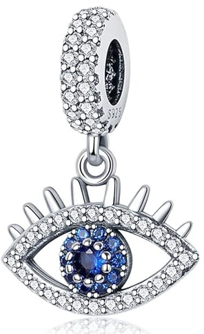 LNQOBU Hand der Fatima Charms Anhänger 925 Sterlingsilber Sport Fußball Charms für Armbänder Halskette Kmpatibel mit Europäischen Armbändern