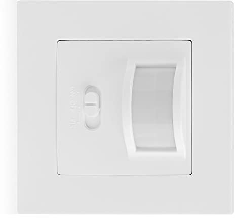 Tbest PIR Sensor Light Switch,AC 110V 240V Infrared PIR Motion Sensor Recessed Wall Lamp Light Bulb Switch Switch Motion No Neutral Wall Flush Mounted