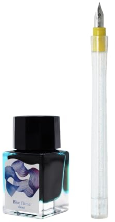 Sailor 10-0251-701 Füllfederhalter-Tinten-Set – Dipton+Hocoro – blauer Rahmen/Szene Kalligraphie