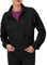 Champion Damen Campus Pique 1/4 Zip Pullover Taschen Jacke, Schwarz, M