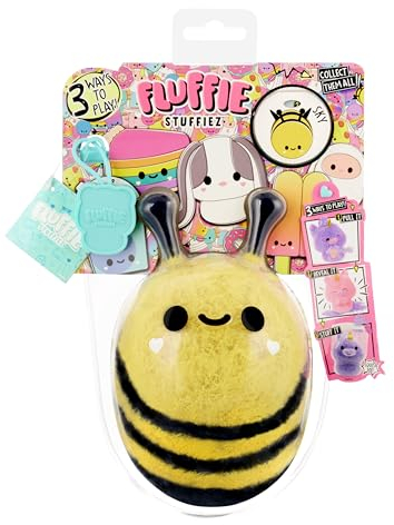 Fluffie Stuffiez Kleine Sammelplüschfigur - Biene/Marienkäfer - Überraschung beim Auspacken mit ASMR Fidget DIY Fellabziehen, Ultrasofter Flaum - für Kinder ab 4 Jahren