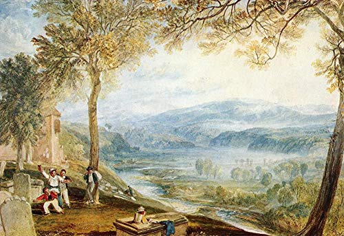 8 Paintings Kirby Londsale Churchyard Romantic Turner landscape Oil Art on Canvas - Famous Artworks 02, £70-£1500 Hand Painted by Art Academies' Teachers