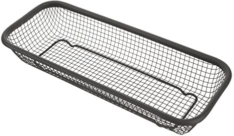 MAGICLULU Edelstahl Besteckorganizer Schwarz Besteckaufbewahrung mit Wasserfiltration und Stabilem Stand für Küche und Haushaltsgeschenk
