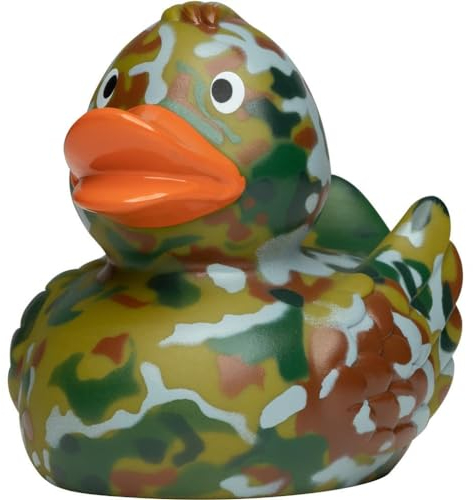 Tarnflecken ? Armee - Bundeswehrente - Berufsente - Quietscheente - Badeente - ca. 8 cm gross