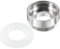 Unifizz M22*1.0 Male to M24*1.0 Female Thread Faucet Adapter, Chromed Aerator Connector Fitting for Garden Hose Water Filter, Silver