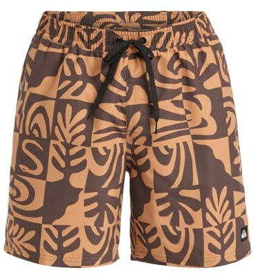 Quiksilver Everyday Straight Volley 17 Herren-Badeshorts, Braun, L