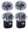 SUNMON 4pcs Wind Muff for DJI MINI Mic, Grey Microphone Cover Windscreen for mini Wireless Outdoor Noise Reduction, Mic Covers pop filter for DJI mini mic
