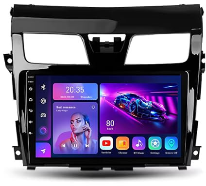 10 Inch Android 14 Double Din Touch Screen Car Stereo for Nissan Teana Altima J33 2013-2015 with Wireless CarPlay Backup Camera Steering Wheel Controls GPS Navigation Bluetooth(L900(8+256G))