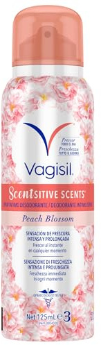 Vagisil Spray Desodorante Íntimo Odor Block, Frescura todo el día, 125 ml
