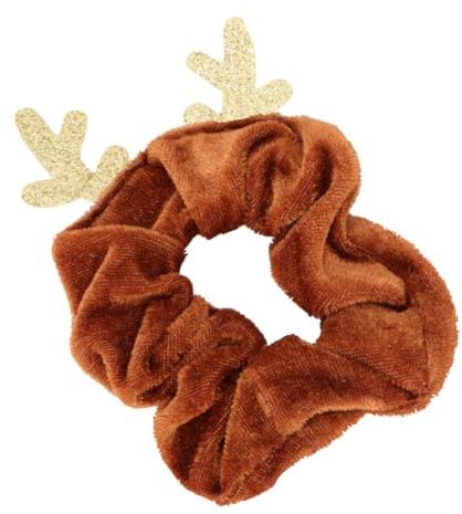 Healvian Weihnachtshaargummi im Geweih Stil aus Weichem Stoff Elastisches Haarschmuck für Damen Modisches Haarband für Hotel und Outdoor Anwendung