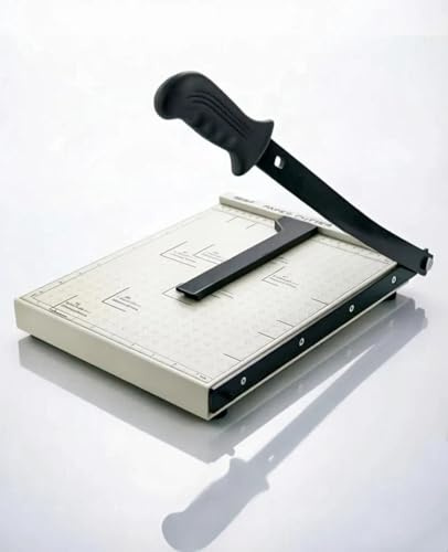 COOCHEER A4 Papierschneider 47cm aus Metall max.12 Blatt - Weiß
