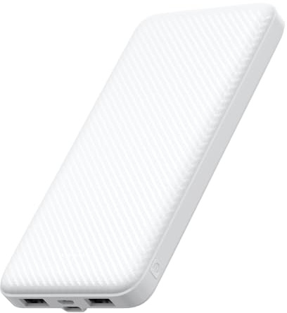 SLuB Batterie Externe 12000mAh Ultra-Mince, Power Bank Charge Rapide 3A USB-C, Affichage LED Précis, Bloc Batterie Portable Nomade pour iPhone Samsung Huawei Tablette – Voyage