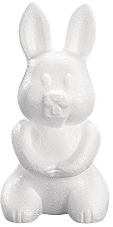 Rayher 3321000 Styropor-Hase, 23 cm