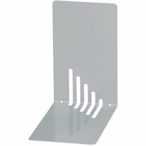 Maul Buchstützen Metall schmal 14x8,5x14cm grau VE=2 Stück