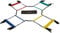 Ram Rugby Agility Quad Ladder 4 x 4m Ladder Rungs - Tubular Rungs - 4 way |Coaching Training aid - Great for Football, Rugby, and any other sports in increasing speed and competition