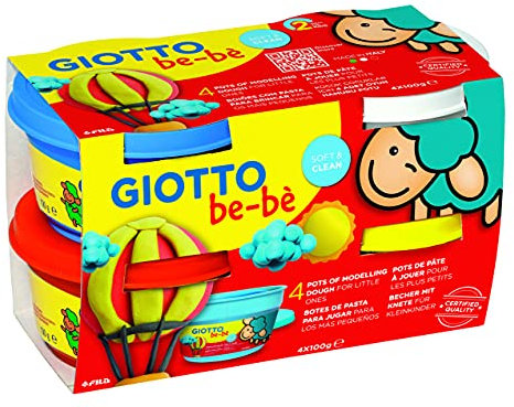 GIOTTO be-bè GIOTTO 464901 BEBE DOUGH R/Y/C/W 4X100G