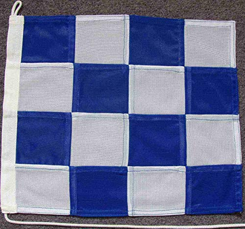 flaggenmeer® Signalflagge N - November ca. 30 x 35 cm
