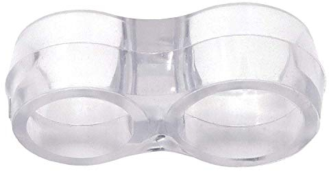 HKB 4 Stück Türgriff Puffer und Fenstergriff Puffer / 46 x 24 mm/transparent / 4er Set