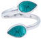 Ring 925 Silber Türkis Edelstein größenverstellbar echt Silber Damen Sterling Silber Geschenk (MRV-087-15)