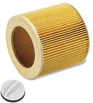 Filtro de cartucho para aspirador de agua/seco Aspirador de agua/Kärcher A 2204 2254 2101 2201 2201 WD2 WD3 WD3 MV2 MV3 WD2.200 WD3.500 P WD 3.200, WD 3.500 P como 6.414-552.0