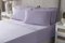 Luxury Fitted Bed Sheet With Matching FREE 2 X PILLOW CASE Plain Dyed Poly Cotton Percale Easy Care Bed Sheet Genuine 50% cotton 50% polyester (Double, Heather)