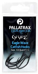 Pallatrax Gripz Eagle Wave Catfish Fishing Hooks - Award Winning Fishing Hooks