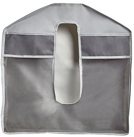Umbra Stash Hängender Accessoire Organizer mit 3 Fächern–Platzsparender Hängeorganizer für Schals,Handschuhe,Mützen und Andere Accessories für Garderobenschrank und Kleiderschrank, 2-er Set, Grau