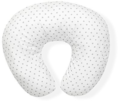 mibebestore - Cojín Lactancia Blanco Estrellas Gris