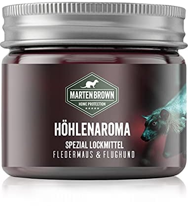 Martenbrown® Fledermauslockmittel 200ml Lockstoff für Ihren Fledermauskasten I Der Fledermauslockstoff lässt sich leicht anmischen I Fledermaus Lockmittel I Duftstoff