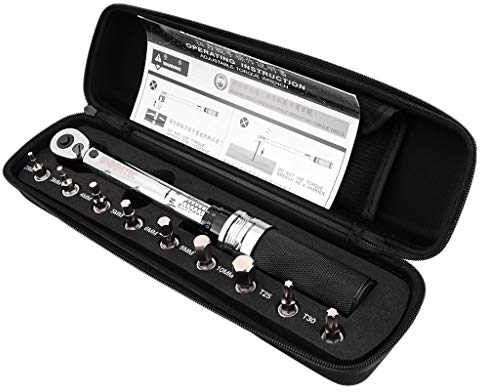 Drehmomentschlüssel, 0,63 cm (1/4 Zoll), 1-25 Nm, verstellbarer Drehmomentschlüssel, Fahrradreparatur-Set, Werkzeug für Fahrradreparatur, Schraubenschlüssel-Set