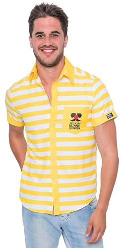 Deiters JIS Hemd Kurzarm Jeck im Sunnesching Herren gelb M