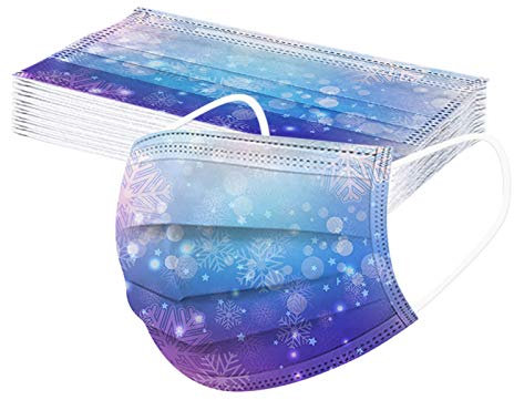 Herren Damen Bandanas Einweg 3-lagig Atmungsaktiv Erwachsene Outdoor Accessory mit Weihnachten Motiv Halstuch Lustige Multifunktionstuch A+++
